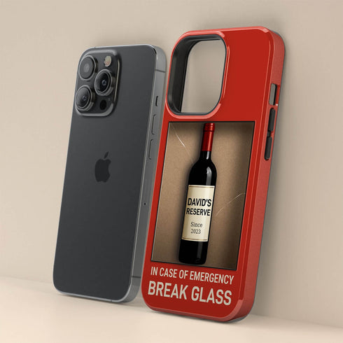 Personalized In Case of Emergency Break Glass iPhone Case